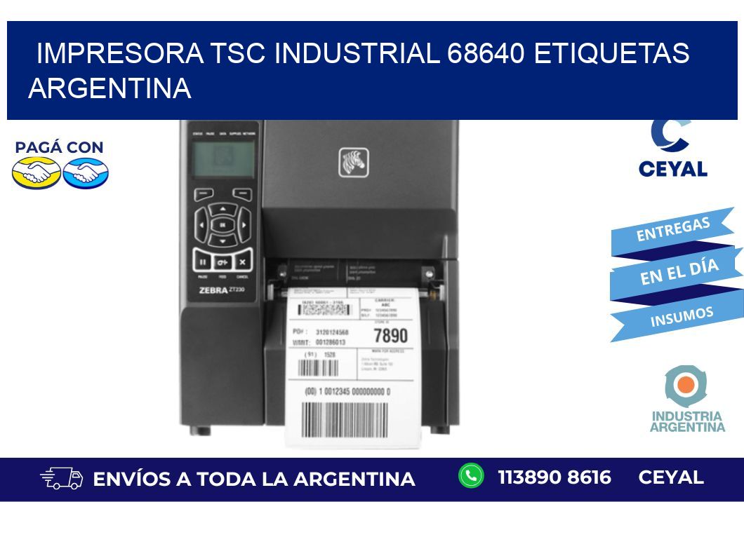 Impresora tsc industrial 68640 etiquetas argentina
