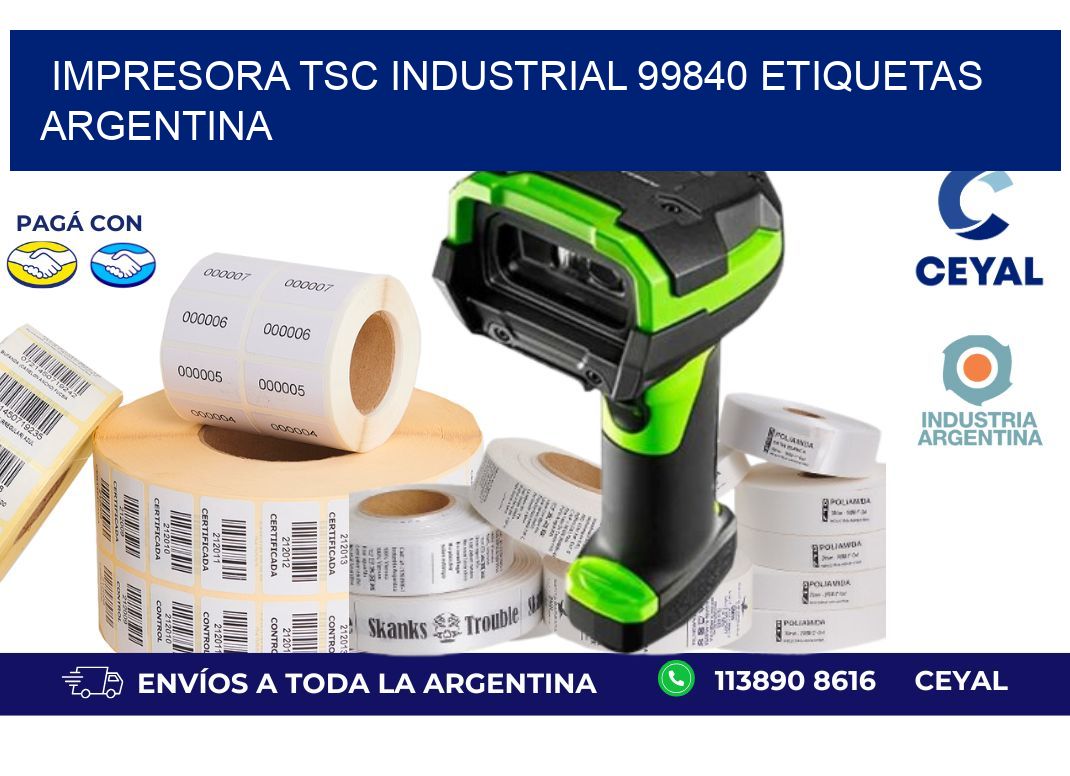Impresora tsc industrial 99840 etiquetas argentina