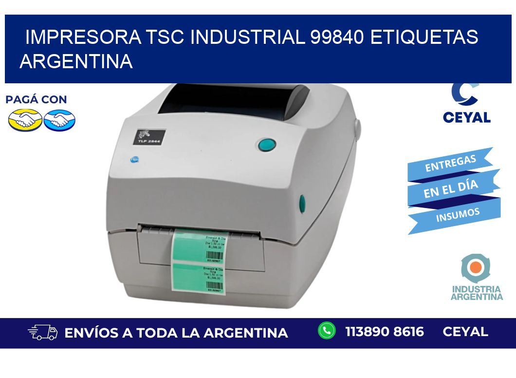Impresora tsc industrial 99840 etiquetas argentina