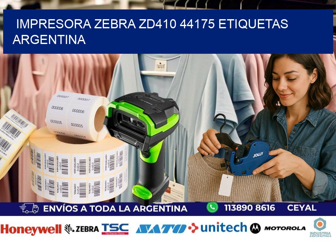 Impresora zebra zd410 44175 etiquetas argentina