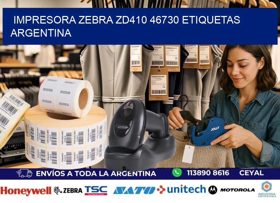 Impresora zebra zd410 46730 etiquetas argentina