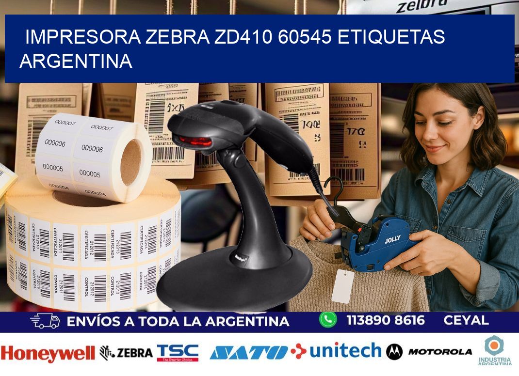 Impresora zebra zd410 60545 etiquetas argentina