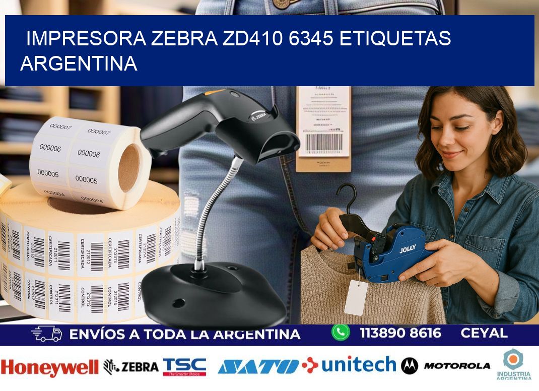 Impresora zebra zd410 6345 etiquetas argentina