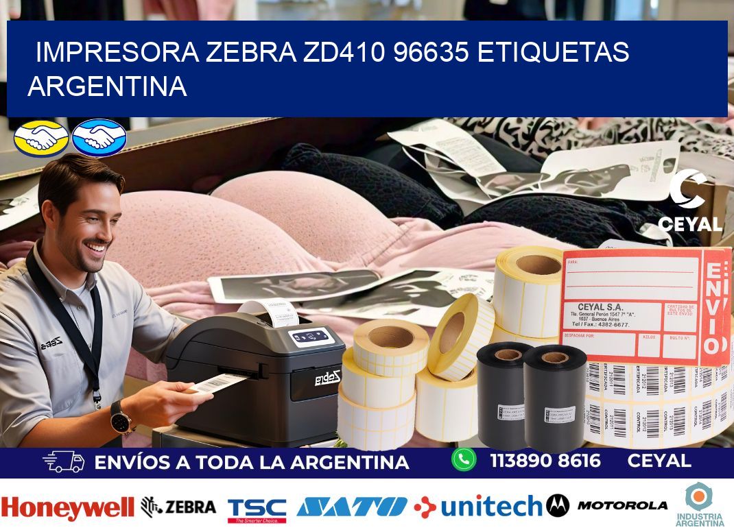Impresora zebra zd410 96635 etiquetas argentina