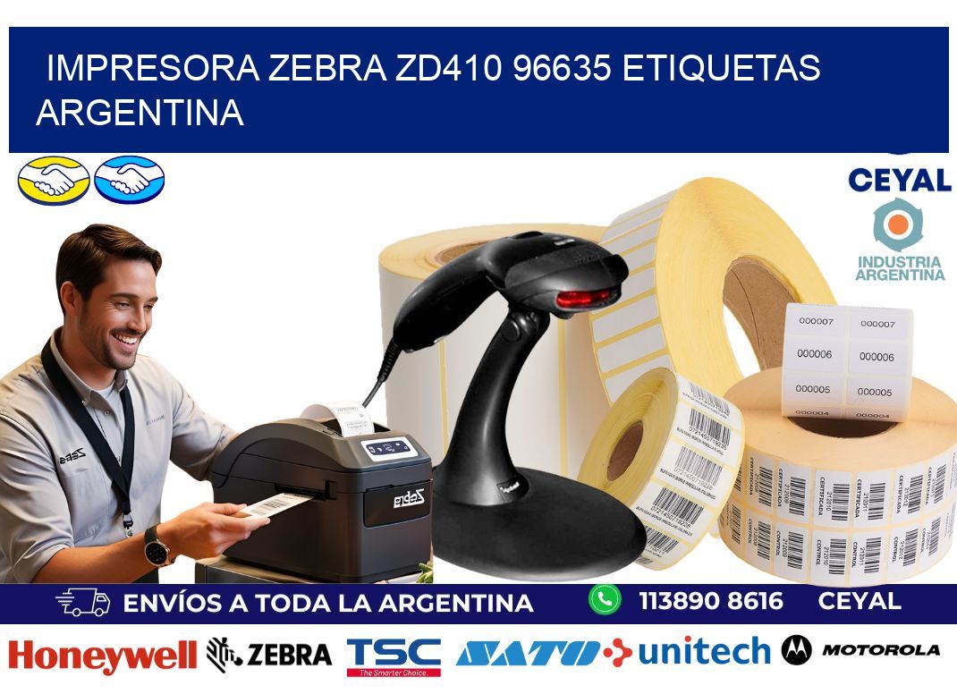 Impresora zebra zd410 96635 etiquetas argentina