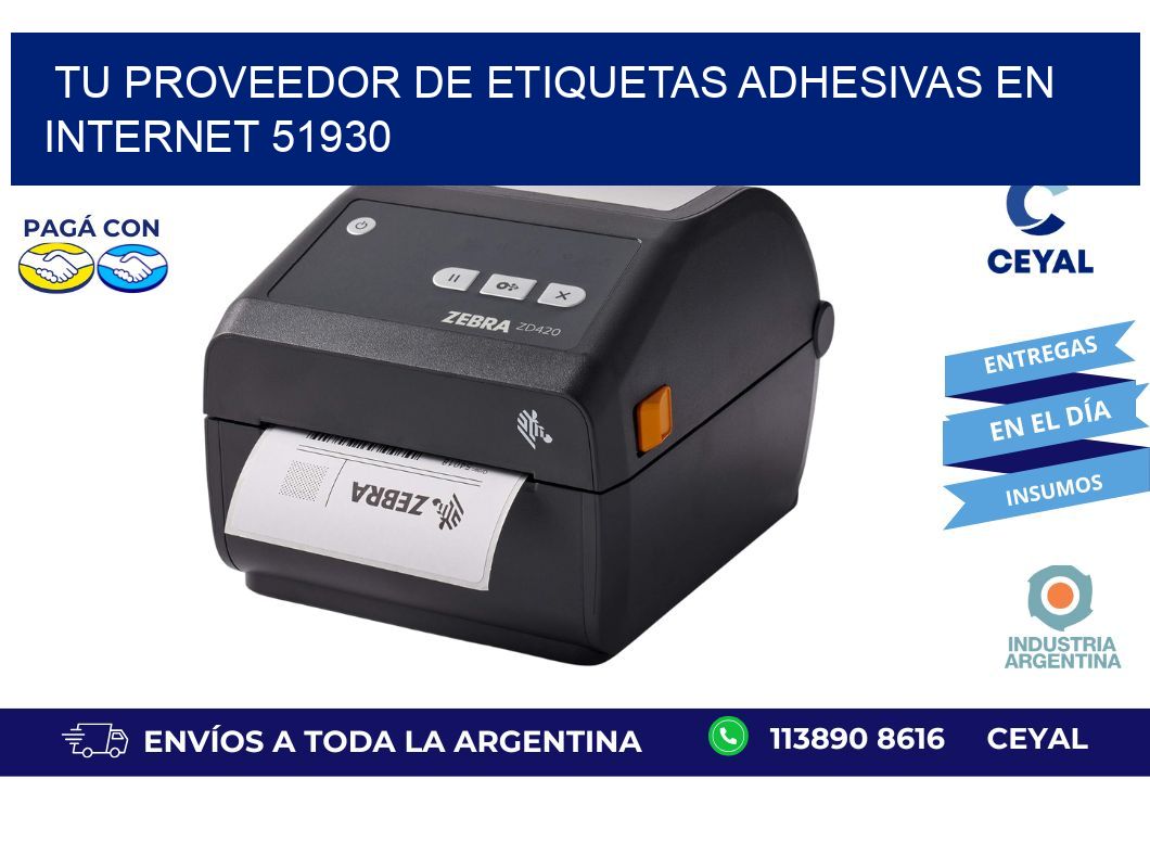 Tu Proveedor de Etiquetas Adhesivas en Internet 51930