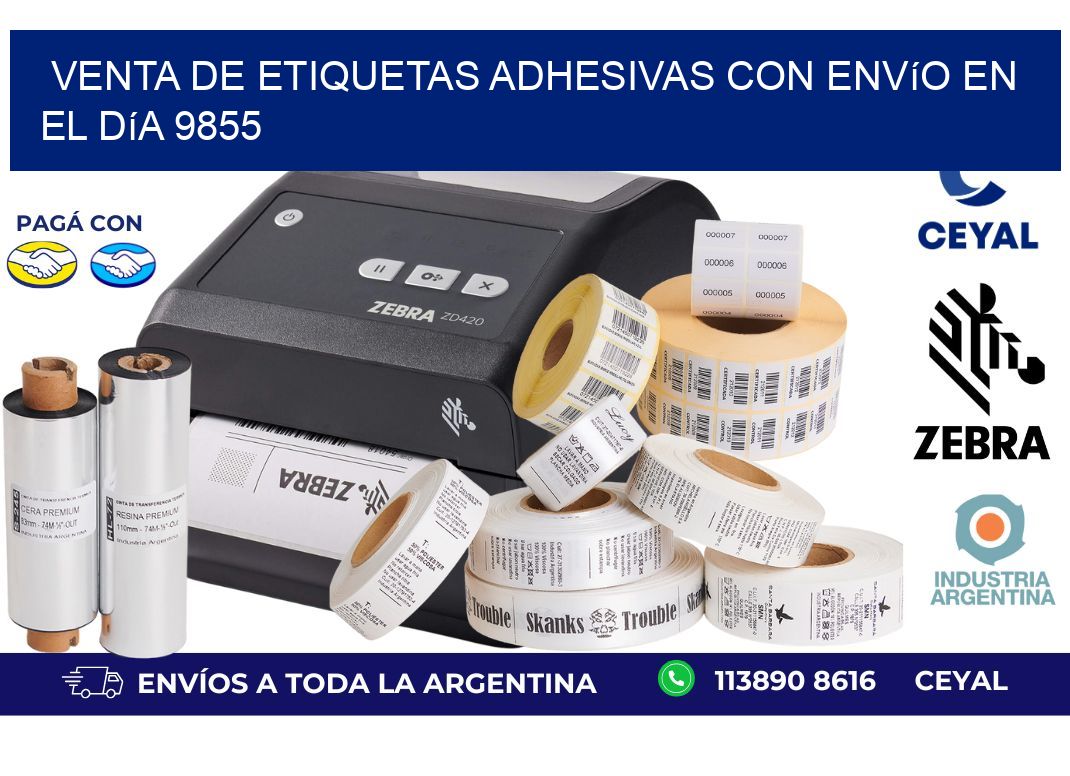 Venta de Etiquetas Adhesivas con Envío en el Día 9855