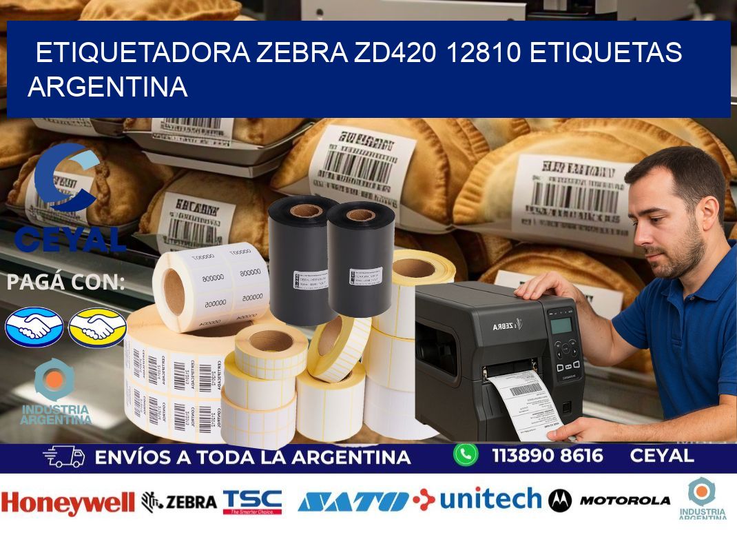 etiquetadora zebra zd420 12810 etiquetas argentina