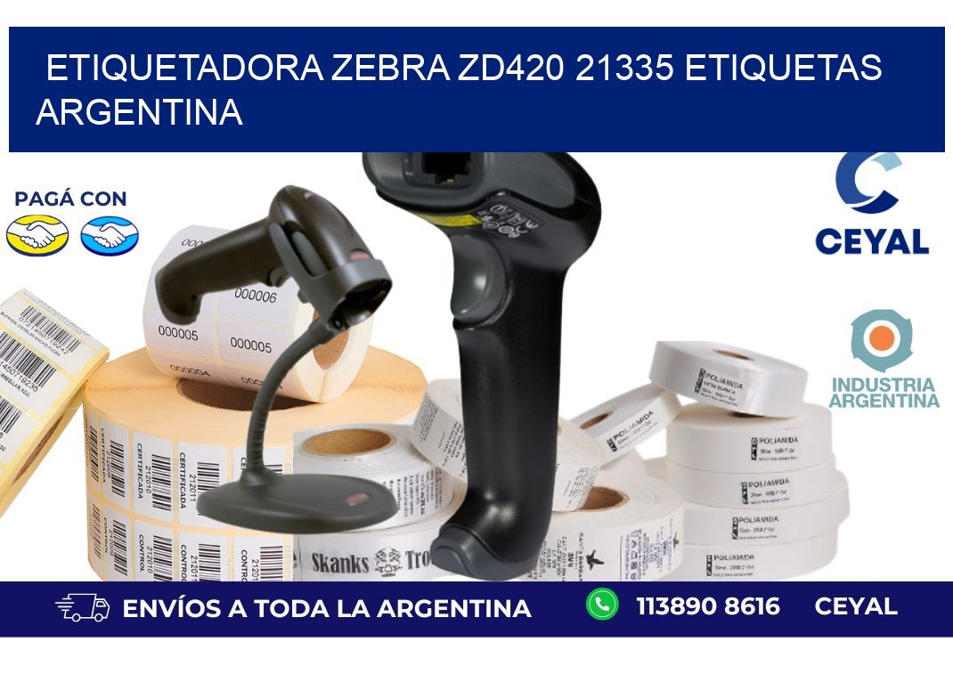 etiquetadora zebra zd420 21335 etiquetas argentina
