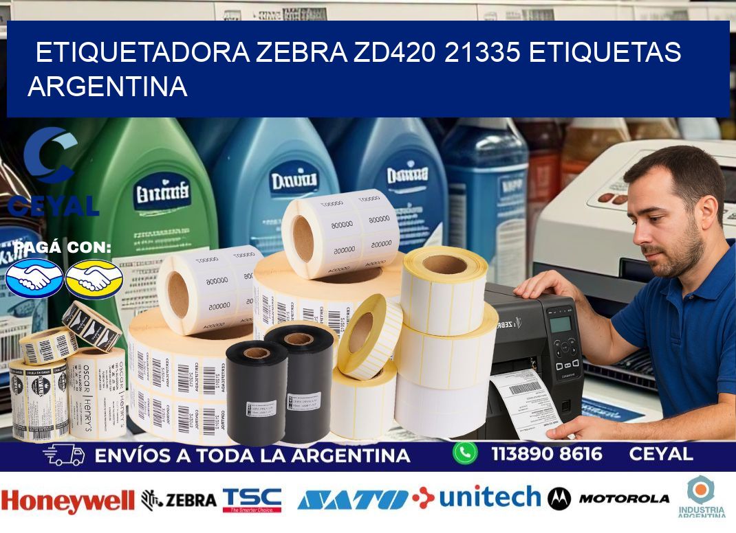 etiquetadora zebra zd420 21335 etiquetas argentina