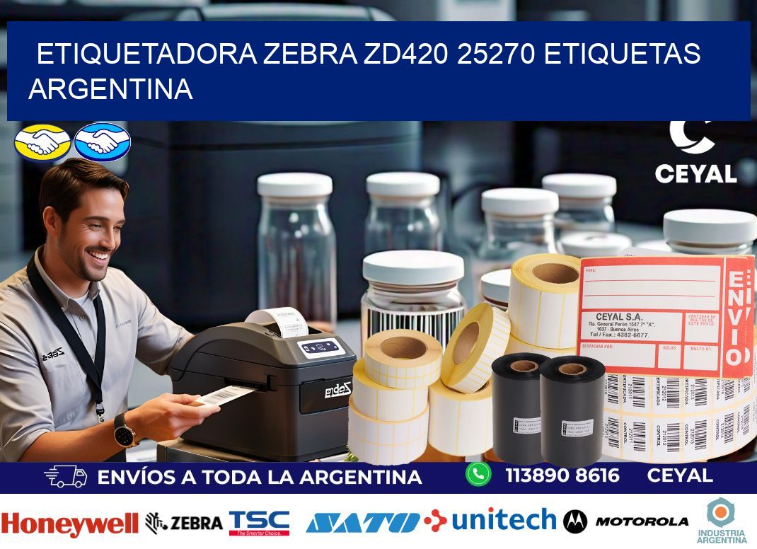 etiquetadora zebra zd420 25270 etiquetas argentina