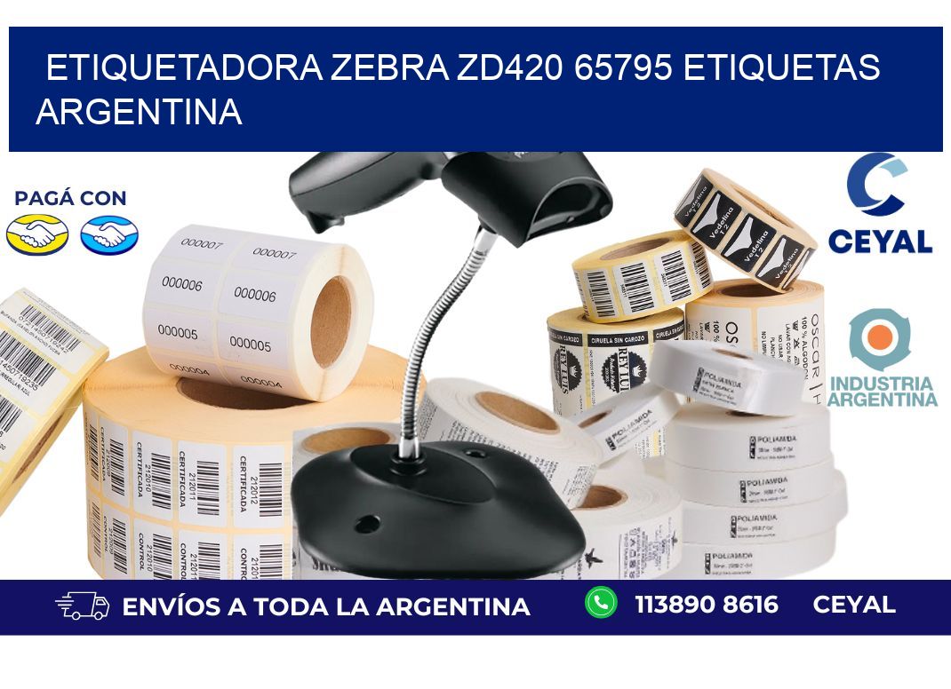 etiquetadora zebra zd420 65795 etiquetas argentina
