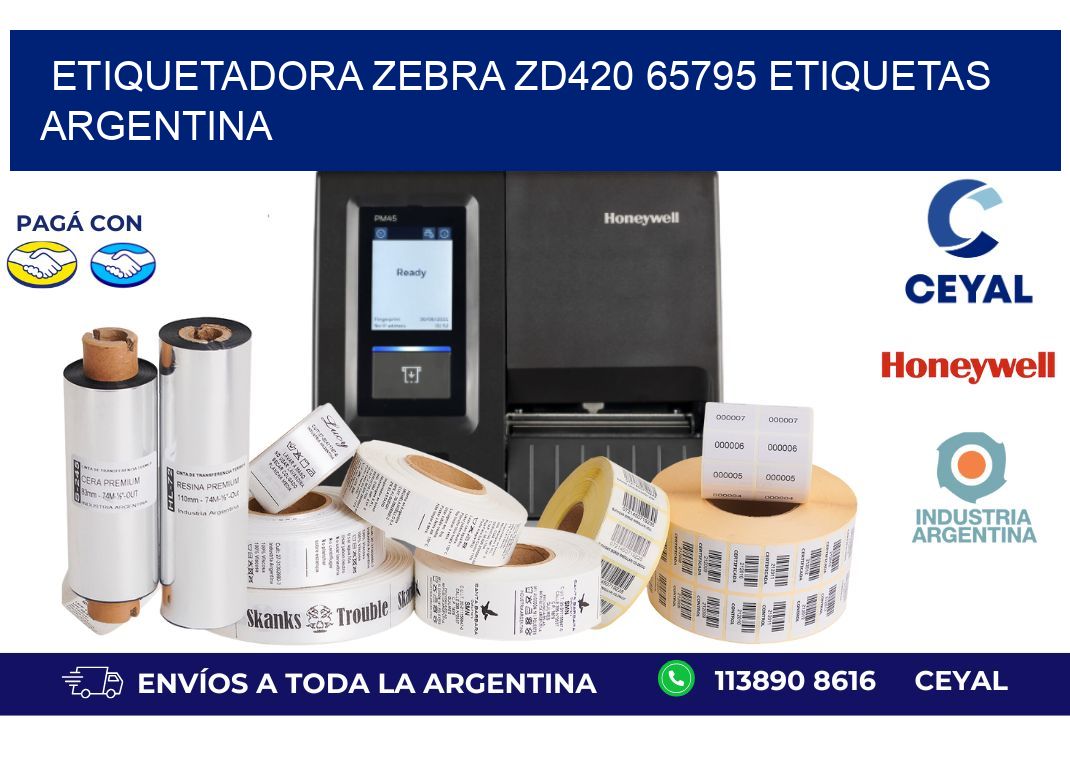 etiquetadora zebra zd420 65795 etiquetas argentina