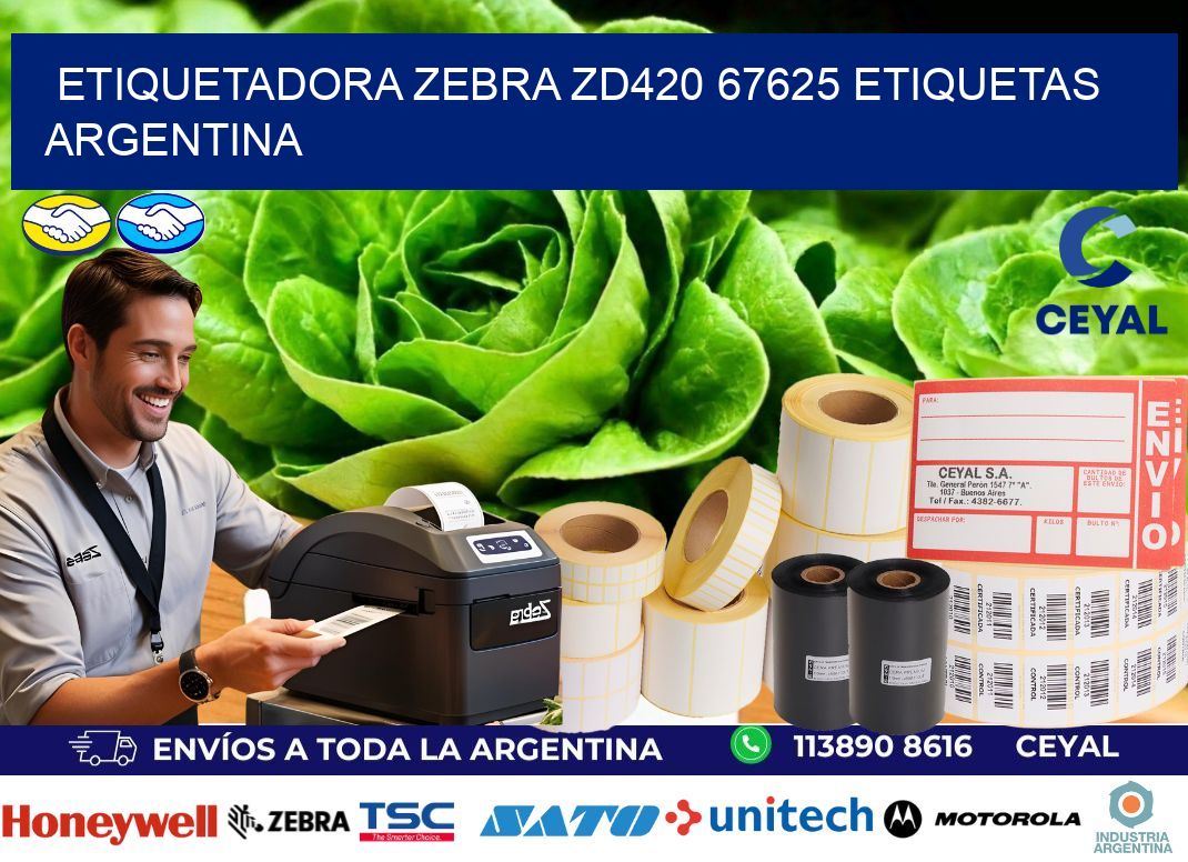 etiquetadora zebra zd420 67625 etiquetas argentina