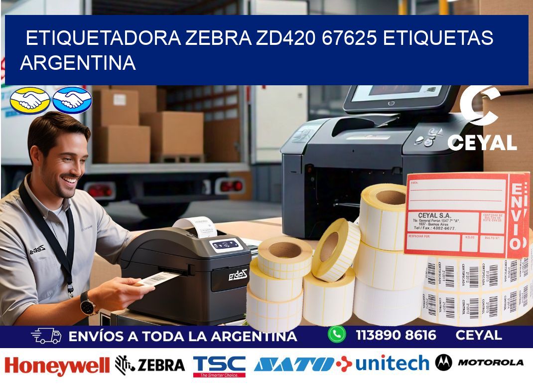 etiquetadora zebra zd420 67625 etiquetas argentina