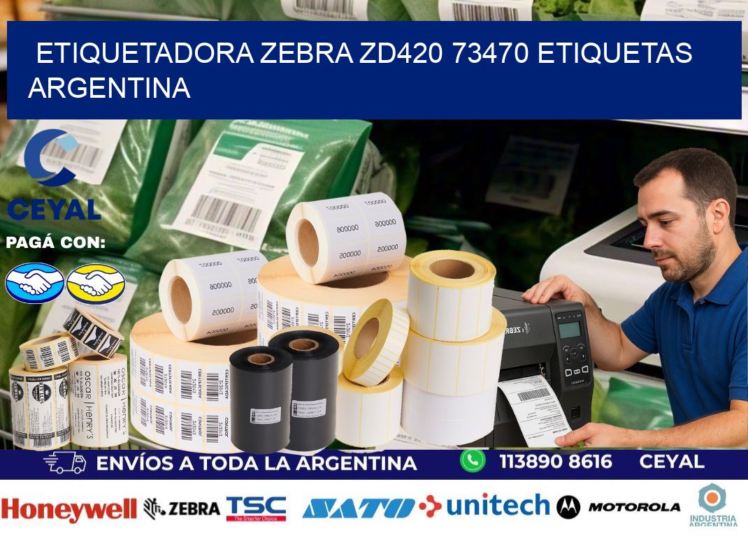 etiquetadora zebra zd420 73470 etiquetas argentina