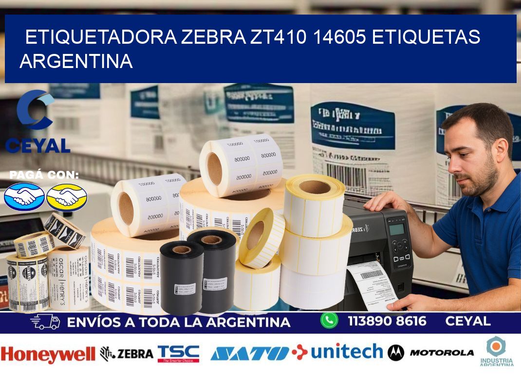 etiquetadora zebra zt410 14605 etiquetas argentina