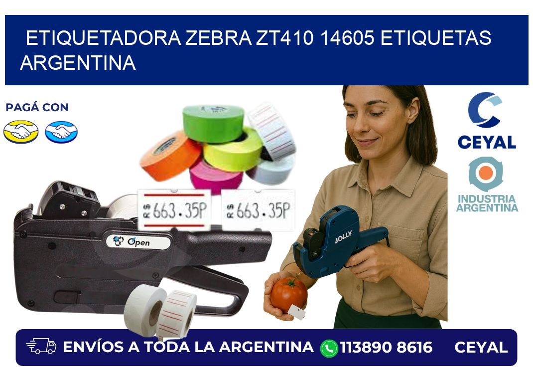 etiquetadora zebra zt410 14605 etiquetas argentina