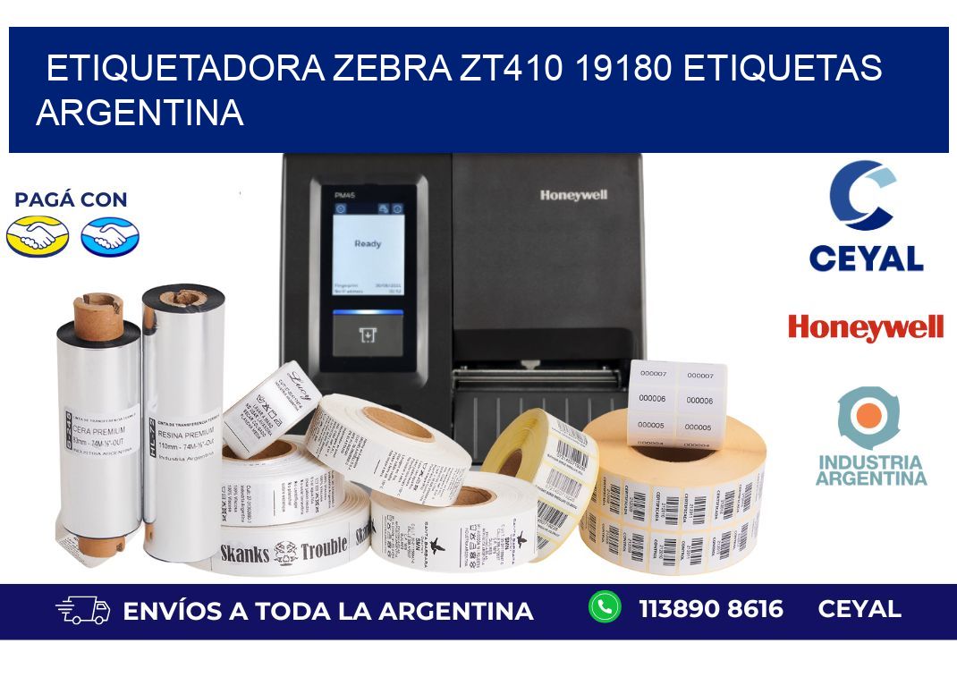 etiquetadora zebra zt410 19180 etiquetas argentina