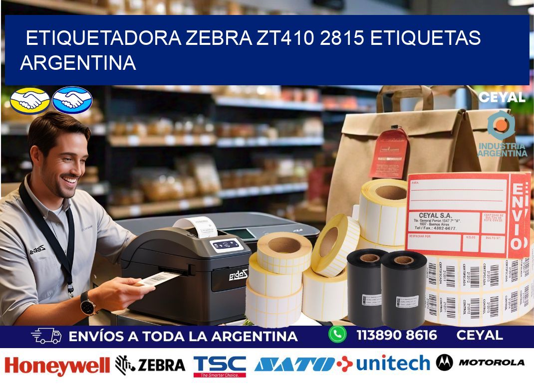etiquetadora zebra zt410 2815 etiquetas argentina
