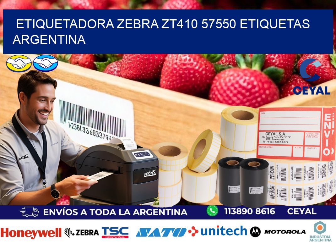 etiquetadora zebra zt410 57550 etiquetas argentina