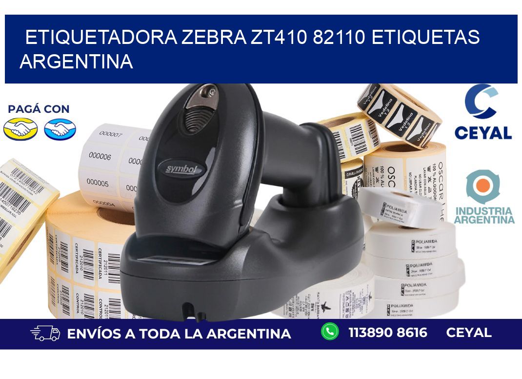 etiquetadora zebra zt410 82110 etiquetas argentina
