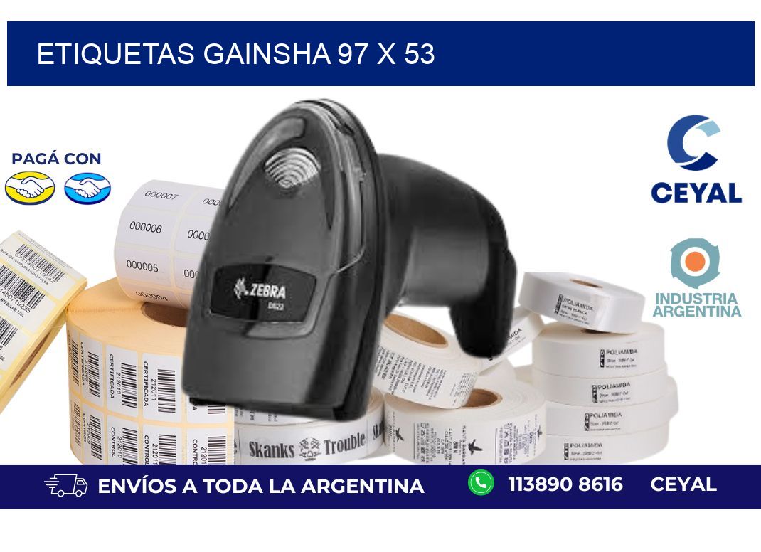etiquetas gainsha 97 x 53