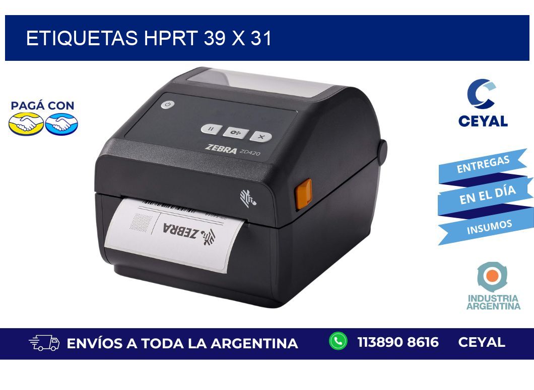 etiquetas hprt 39 x 31