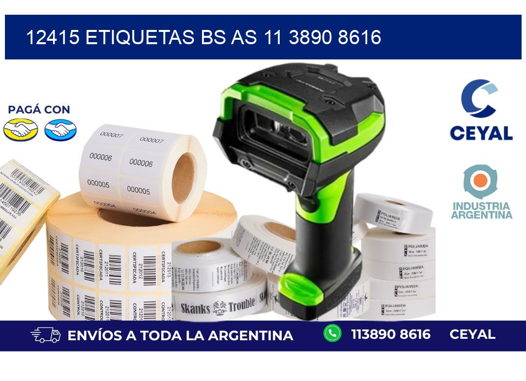 12415 ETIQUETAS BS AS 11 3890 8616