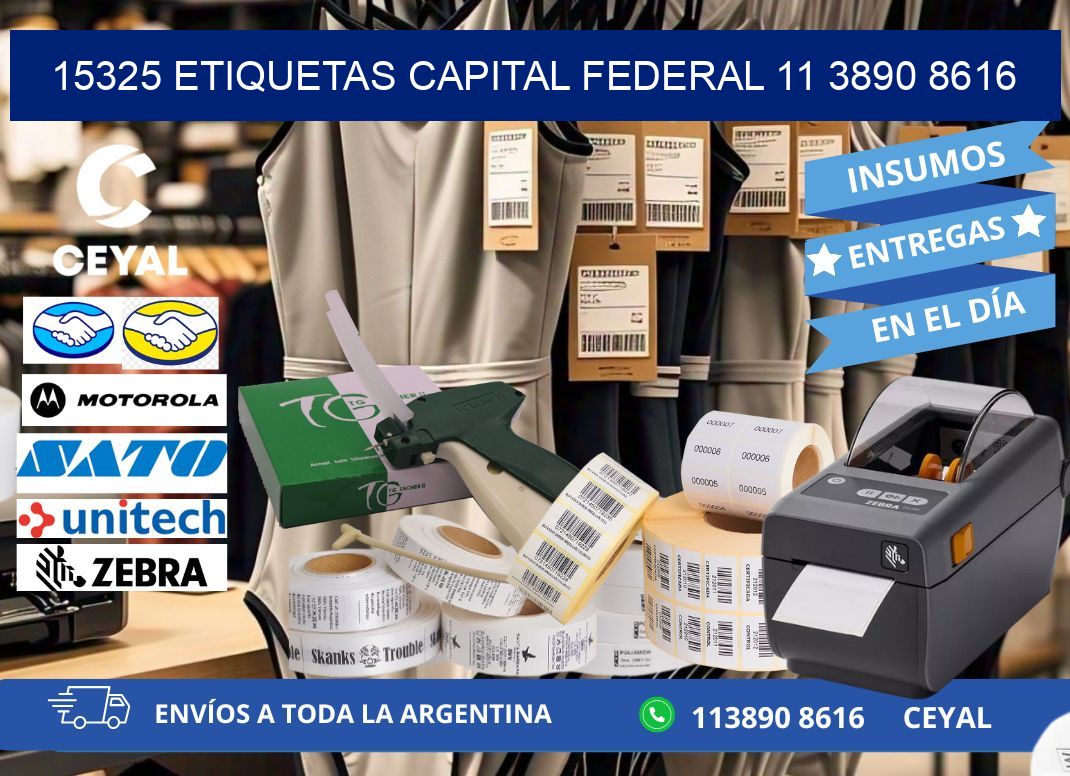 15325 ETIQUETAS CAPITAL FEDERAL 11 3890 8616