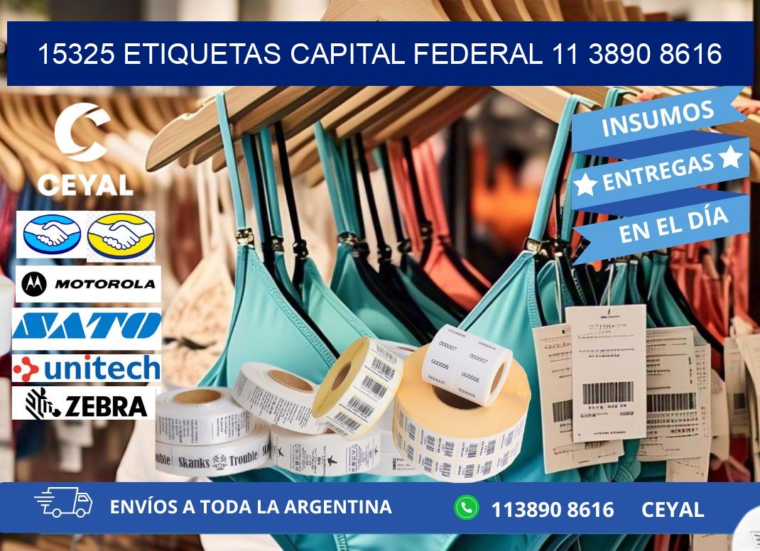 15325 ETIQUETAS CAPITAL FEDERAL 11 3890 8616