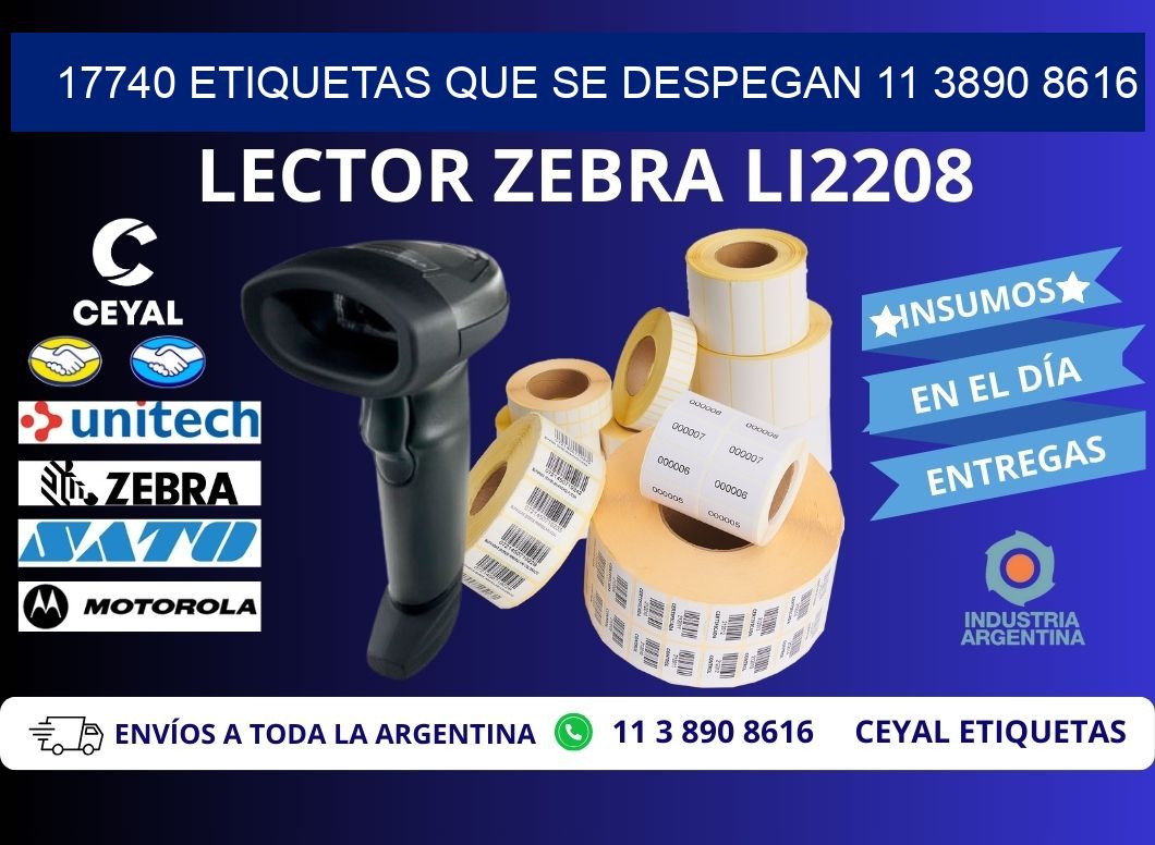 17740 ETIQUETAS QUE SE DESPEGAN 11 3890 8616