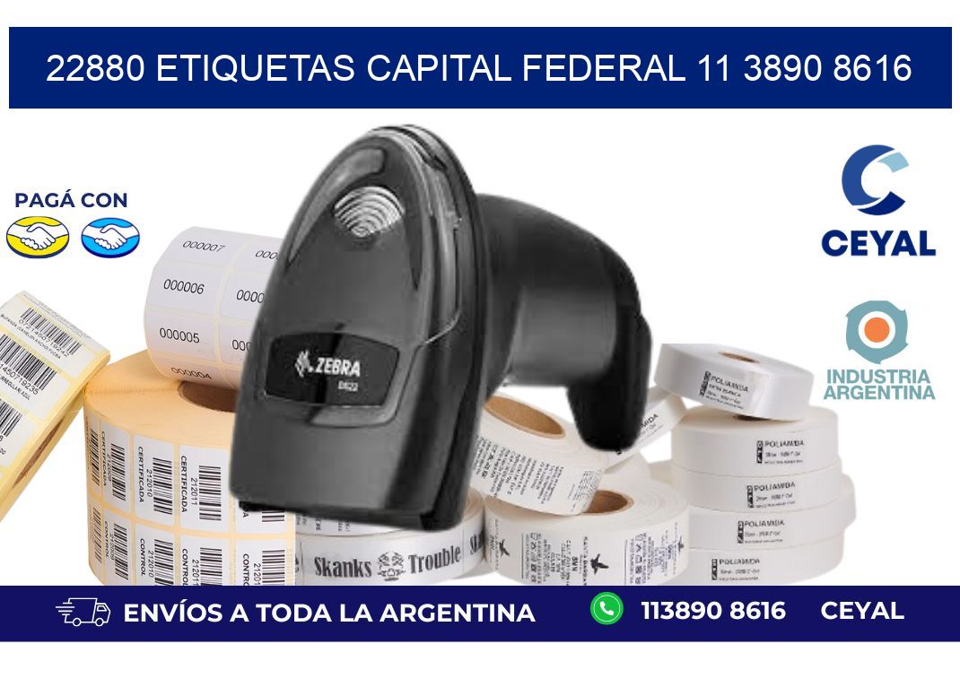 22880 ETIQUETAS CAPITAL FEDERAL 11 3890 8616
