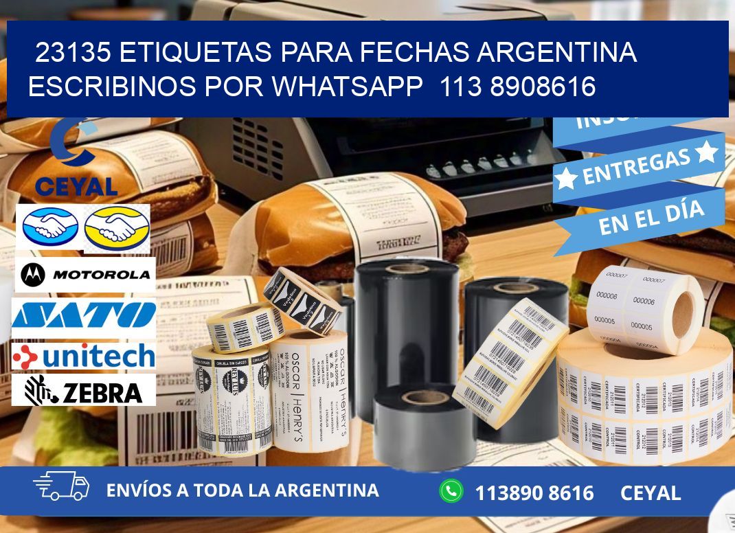 23135 ETIQUETAS PARA FECHAS ARGENTINA ESCRIBINOS POR WHATSAPP  113 8908616