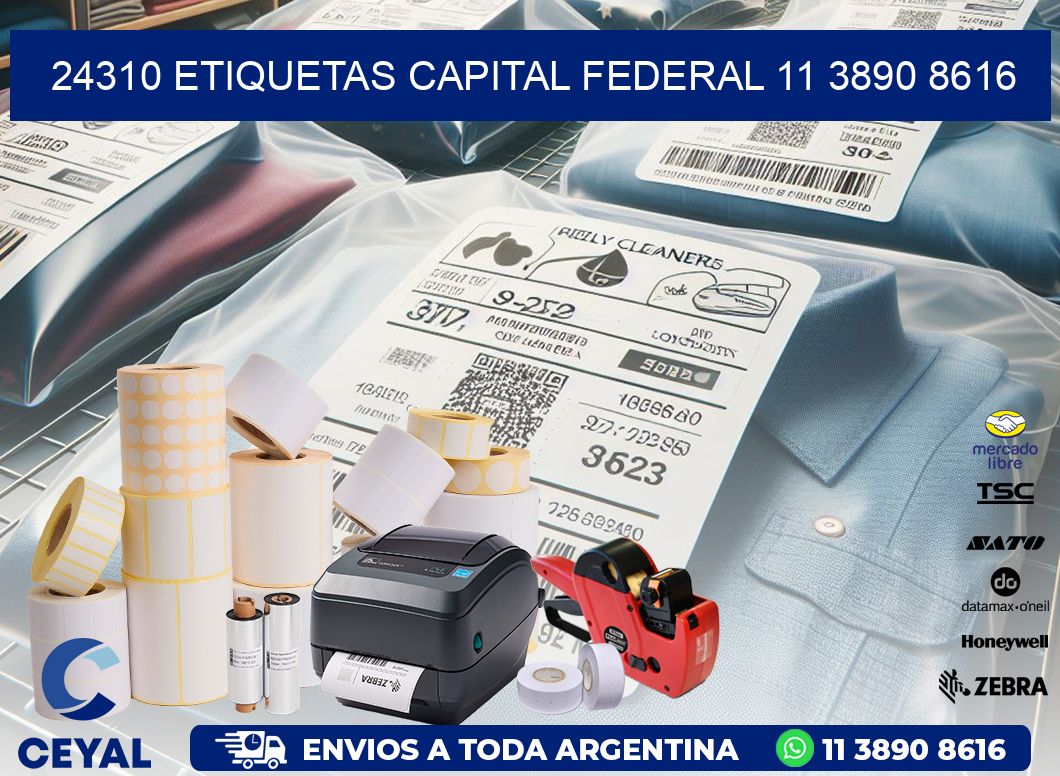 24310 ETIQUETAS CAPITAL FEDERAL 11 3890 8616