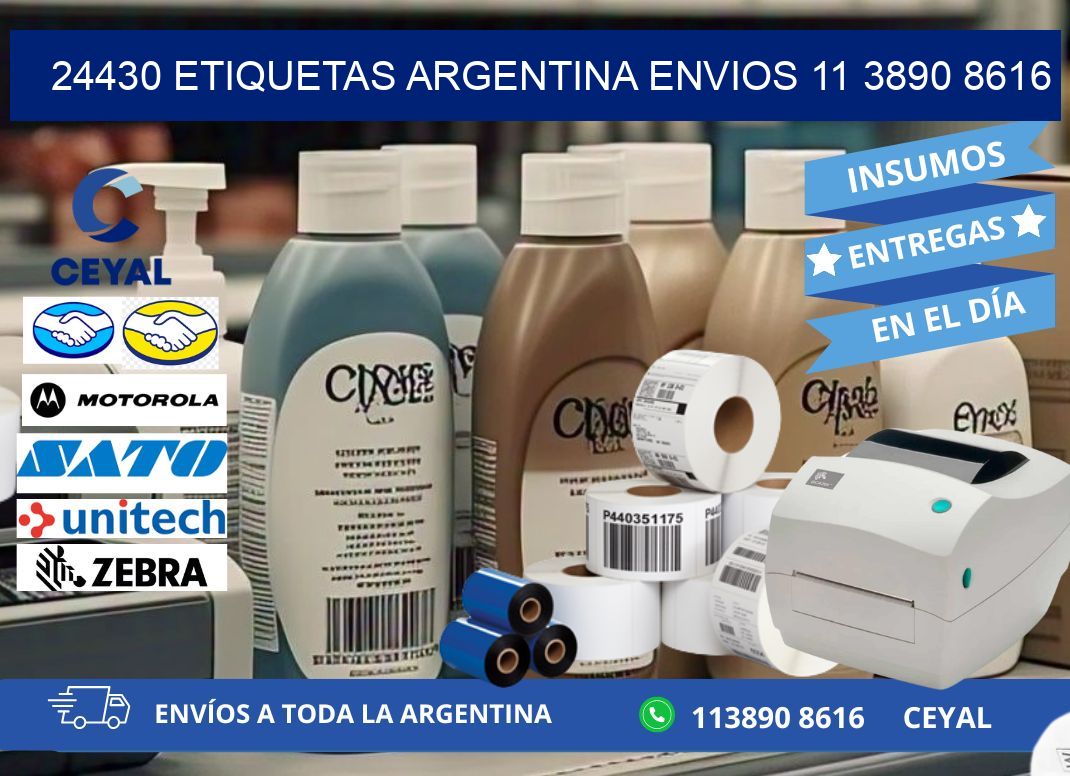 24430 ETIQUETAS ARGENTINA ENVIOS 11 3890 8616