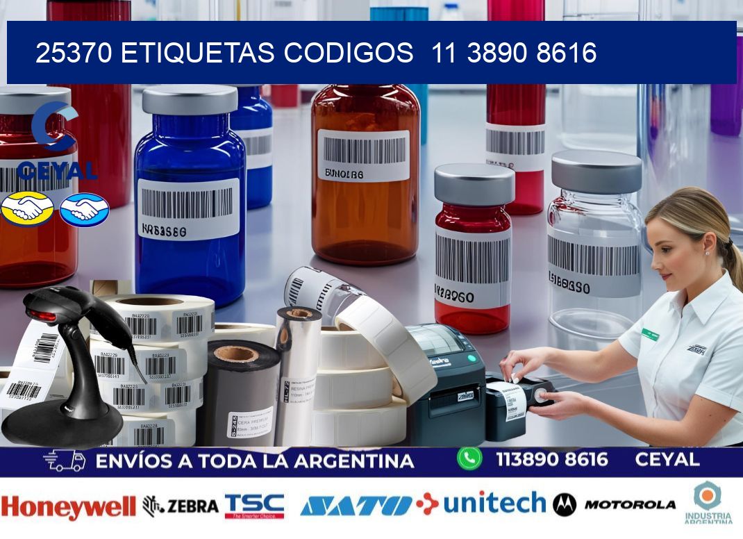 25370 ETIQUETAS CODIGOS  11 3890 8616