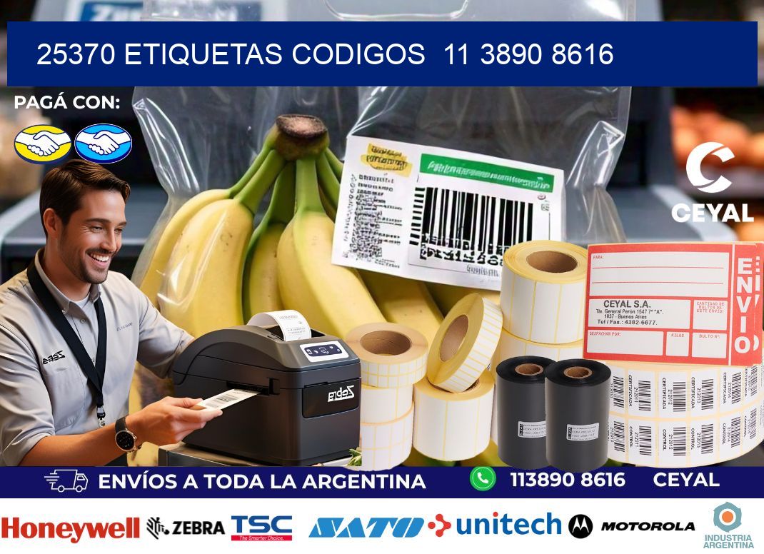 25370 ETIQUETAS CODIGOS  11 3890 8616
