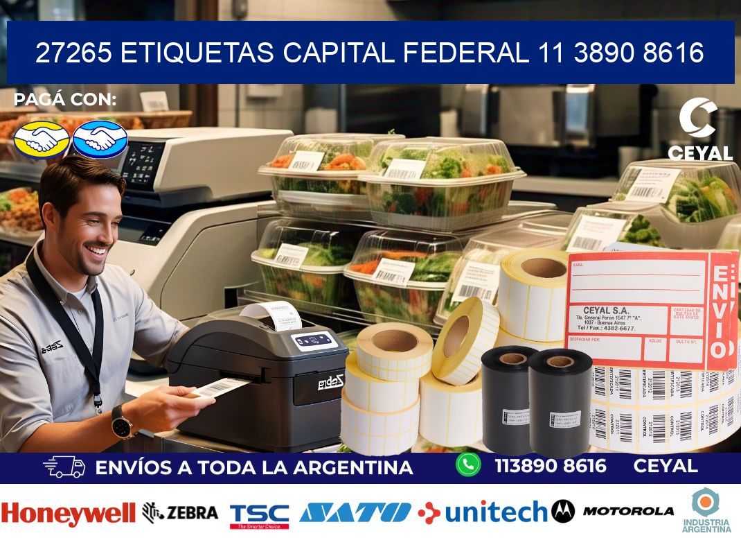 27265 ETIQUETAS CAPITAL FEDERAL 11 3890 8616