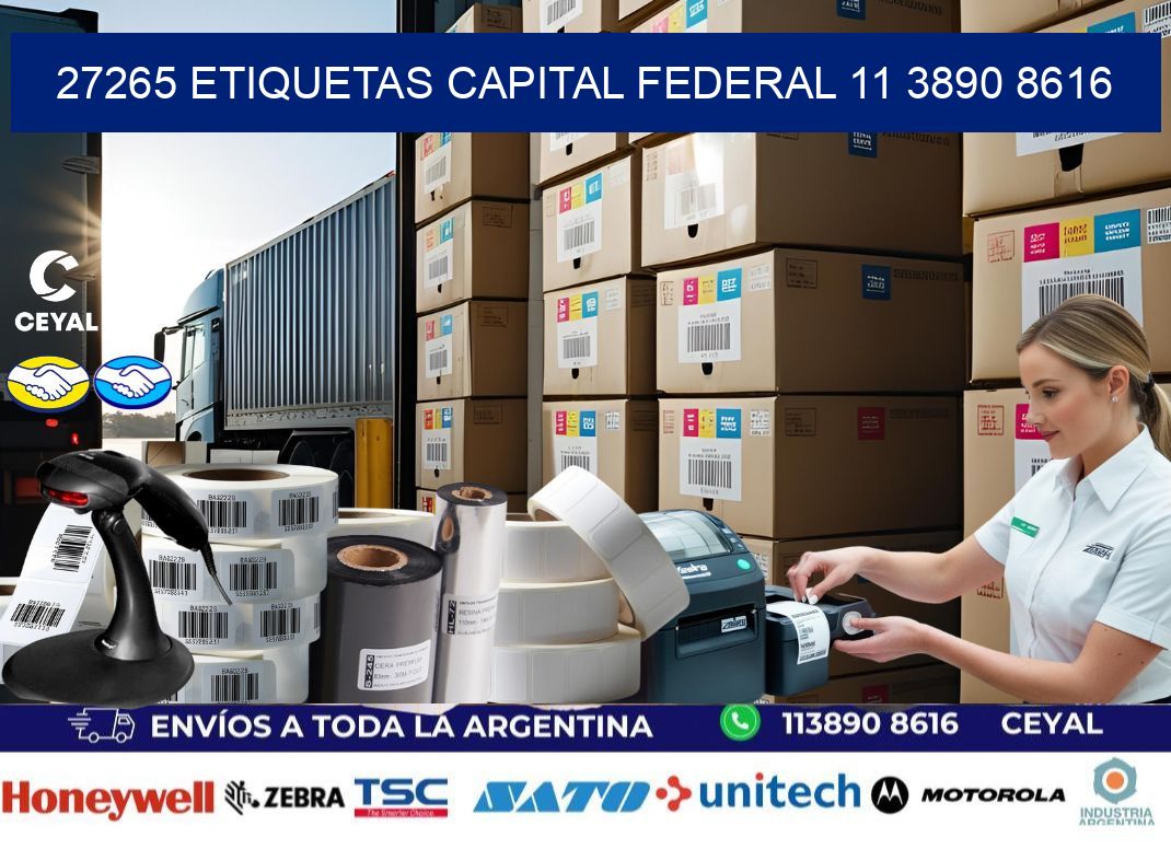 27265 ETIQUETAS CAPITAL FEDERAL 11 3890 8616