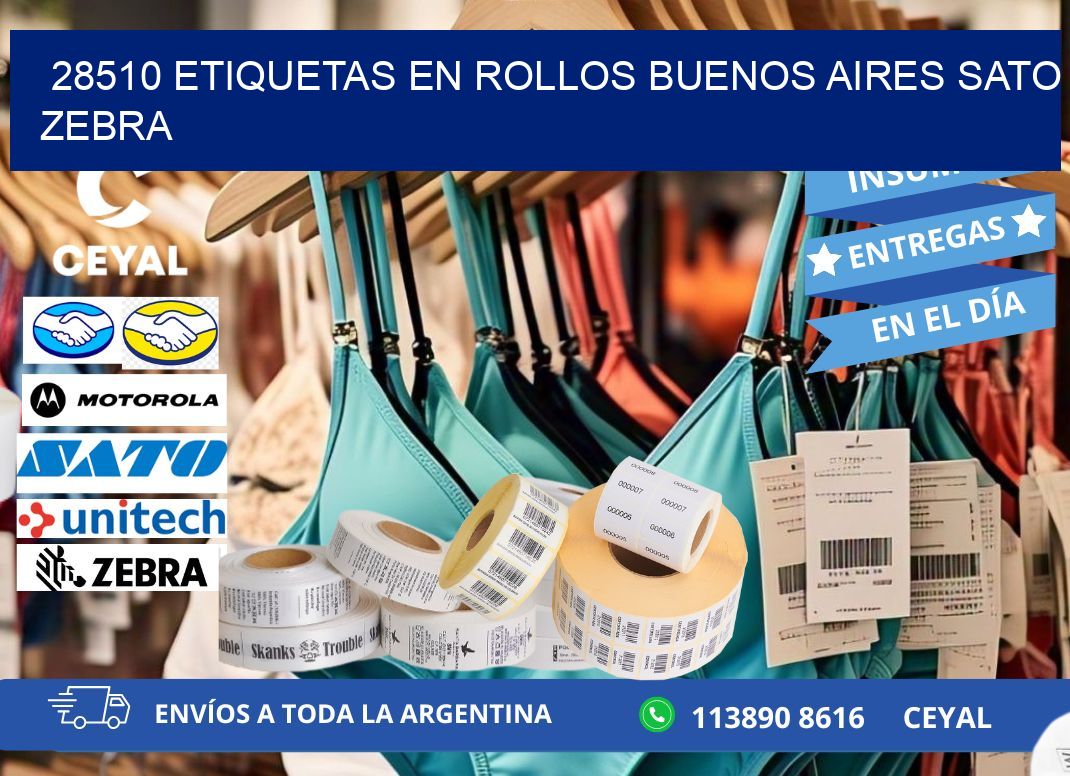 28510 ETIQUETAS EN ROLLOS BUENOS AIRES SATO ZEBRA