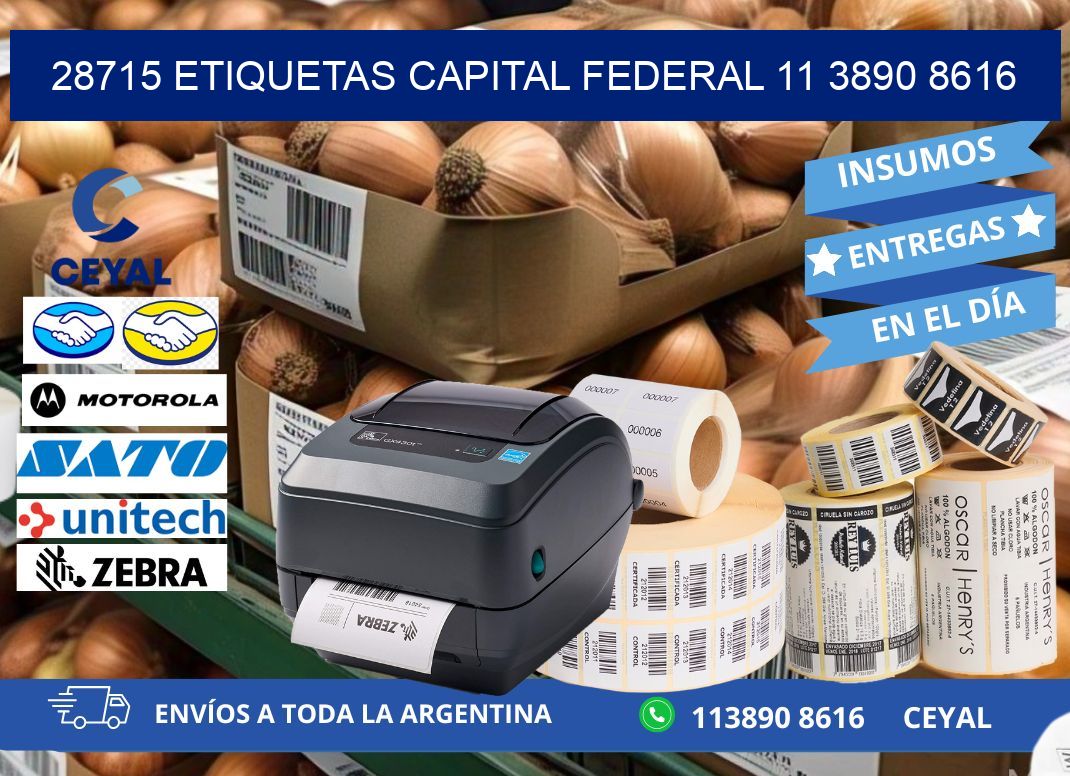 28715 ETIQUETAS CAPITAL FEDERAL 11 3890 8616