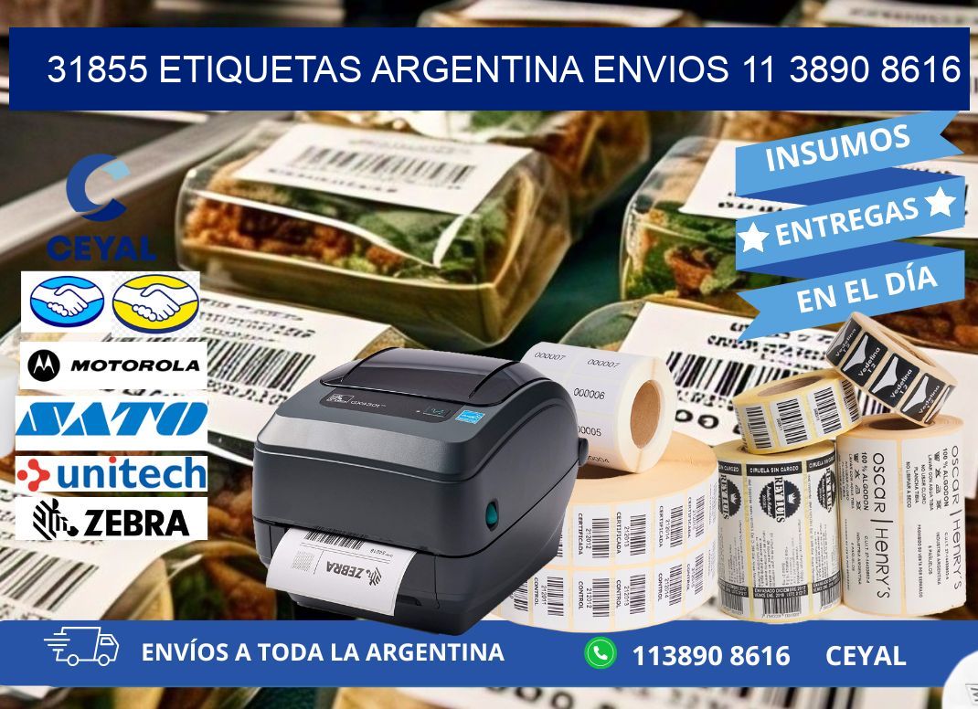 31855 ETIQUETAS ARGENTINA ENVIOS 11 3890 8616