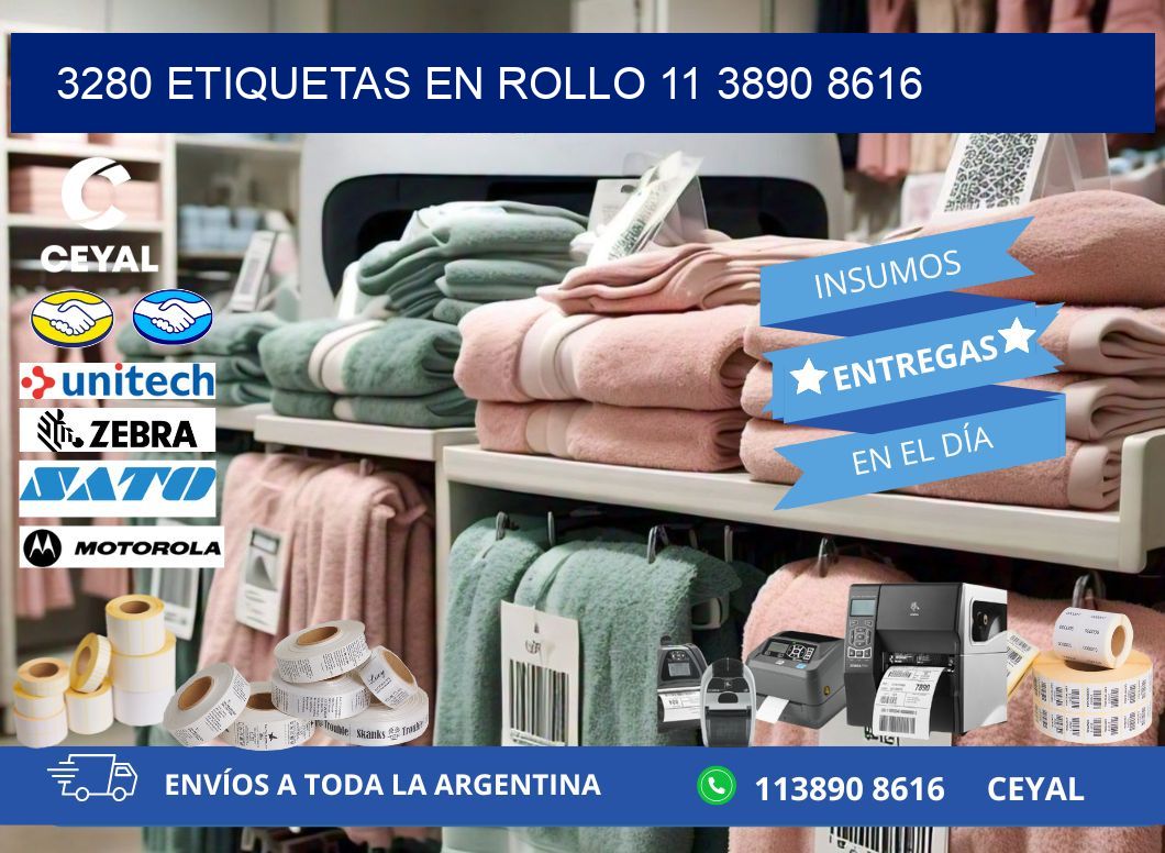 3280 ETIQUETAS EN ROLLO 11 3890 8616