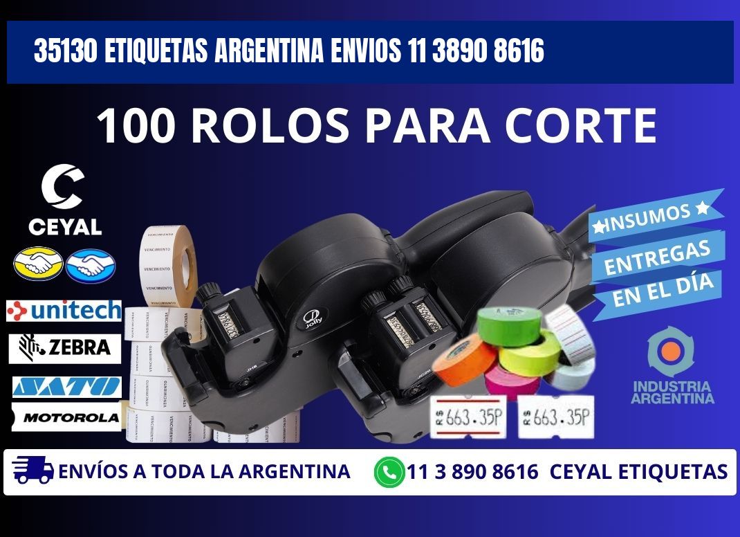 35130 ETIQUETAS ARGENTINA ENVIOS 11 3890 8616