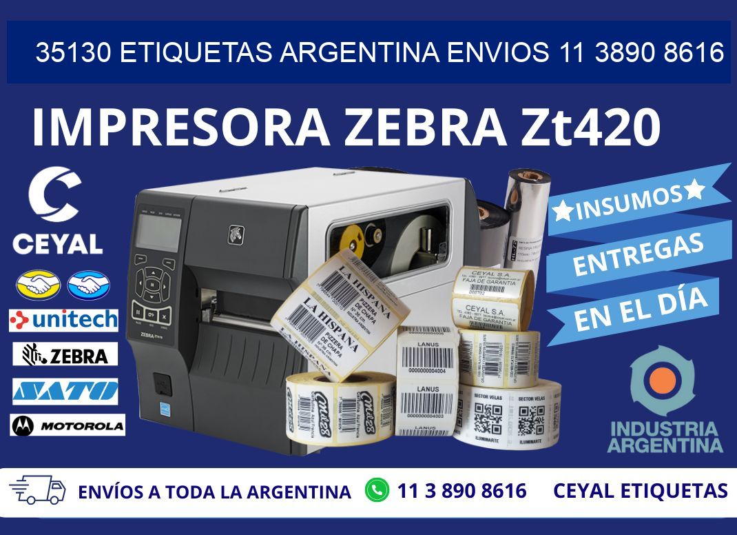 35130 ETIQUETAS ARGENTINA ENVIOS 11 3890 8616