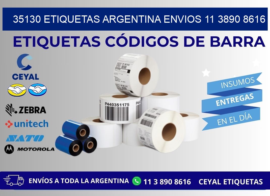 35130 ETIQUETAS ARGENTINA ENVIOS 11 3890 8616