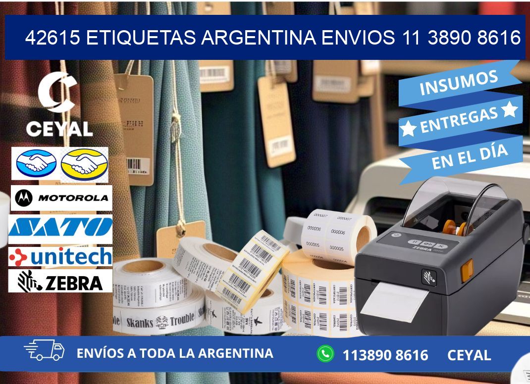 42615 ETIQUETAS ARGENTINA ENVIOS 11 3890 8616
