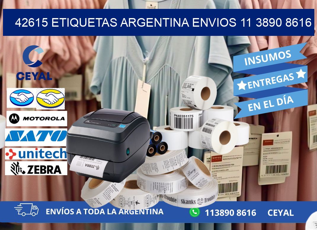 42615 ETIQUETAS ARGENTINA ENVIOS 11 3890 8616
