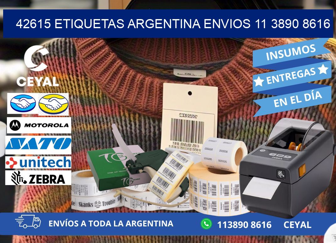 42615 ETIQUETAS ARGENTINA ENVIOS 11 3890 8616